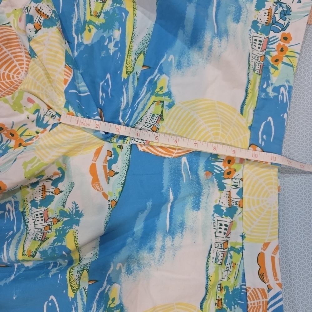 Crown & Ivy Women's Curvy Beach Printed Scallop-Trim Shorts Size 24W - Picture 6 of 11